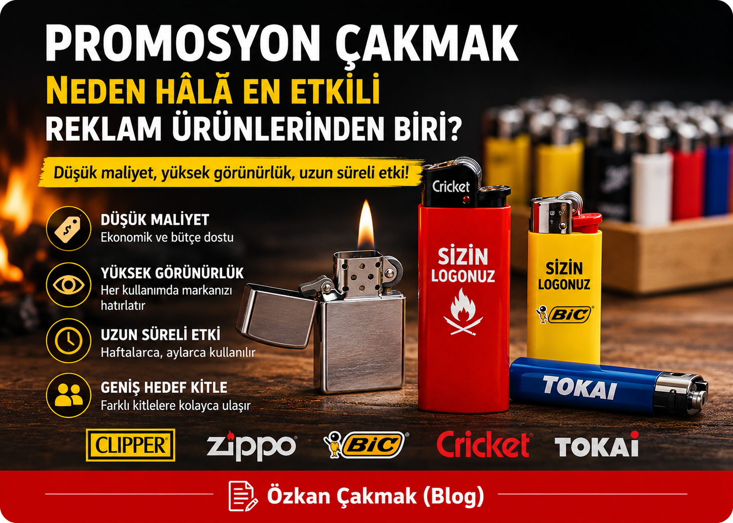 Promosyon Çakmak Neden Hâlâ En Etkili Reklam Ürünlerinden Biri ?